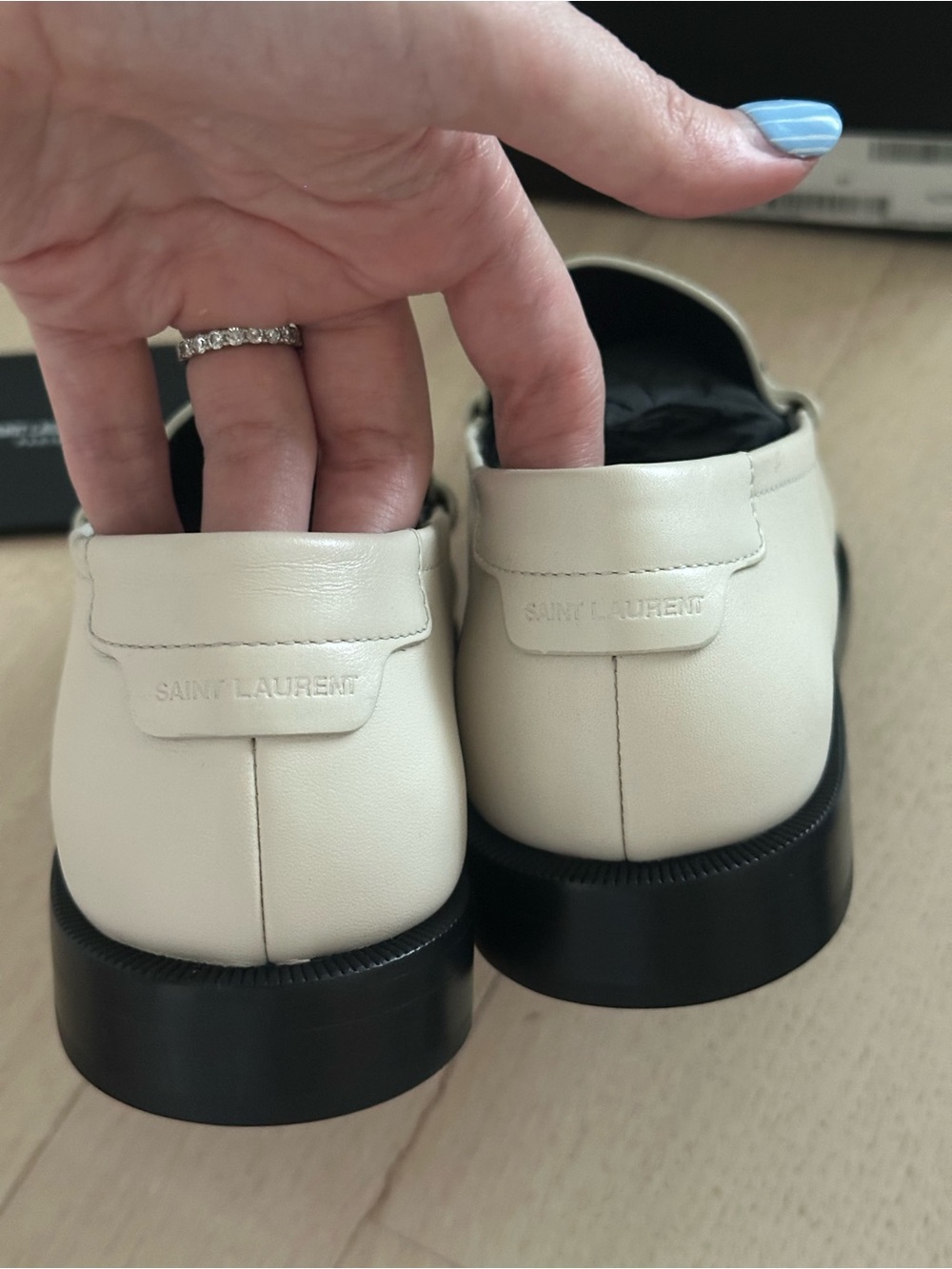 NIB Saint Laurent Le Loafer- Pearl - Picture 7 of 8